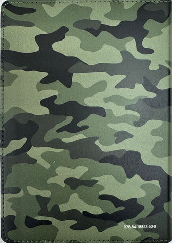 Image of Biblia RVR 1960 Compacta Símil Piel Camuflaje Verde