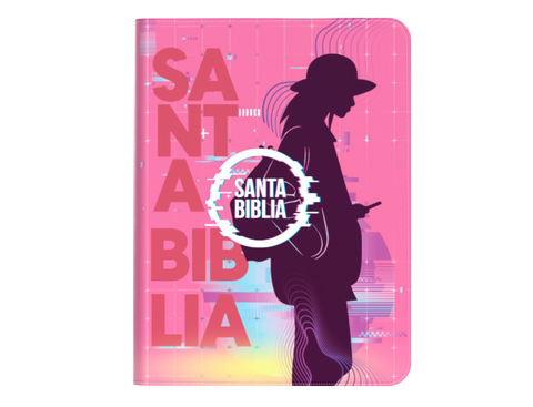 Image of Biblia RVR 1960 Compacta Jóvenes Rosado Símil Piel
