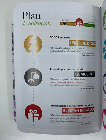 Image of Biblia RVR 1960 Bolsillo Símil Piel Lila con Índice