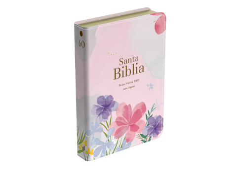 Image of Biblia RVR 1960 Letra Gigante 14 puntos Símil Piel Violeta Claro