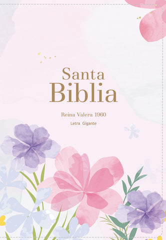 Image of Biblia RVR 1960 Letra Gigante 14 puntos Símil Piel Violeta Claro