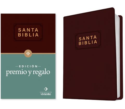 Image of Biblia NTV Edición Premio y Regalo Vinil Vino Tinto Letra Roja