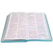 Image of Biblia RVR 1960 Letra Gigante Turquesa Símil Piel
