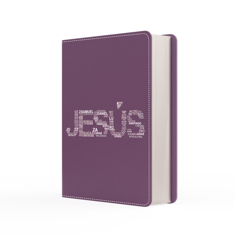 Image of Biblia RVR 1960 Bolsillo Símil Piel Jesús Morado
