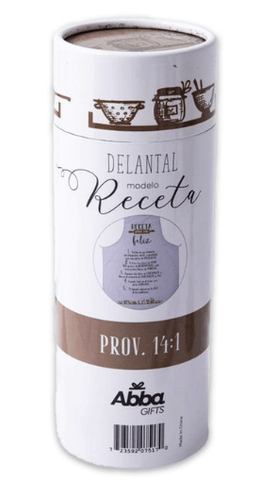Image of Delantal/mandil de algodón. Receta para ser feliz