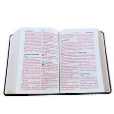 Image of Biblia RVR 1960 Letra Grande Tamaño Manual Bicolor Negro Gris Símil Piel