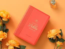 Image of Biblia RVR 1960 Letra Grande Tamaño Manual Neoclassic Coral Símil Piel