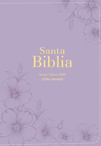 Image of Biblia RVR 1960 Compacta Letra Grande 11 puntos Símil Piel Lila con Cierre e Índice