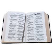 Image of Biblia RVR 1960 Letra Grande Tamaño Manual Bicolor Negro Gris Símil Piel