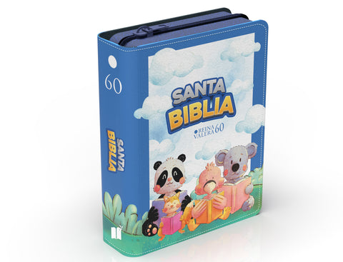 Image of Biblia RVR 1960 Bolsillo para Niños Muñecos Vinilo con Cierre