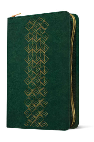 Image of Biblia NTV Ultrafina con Filament Verde Esmeralda Símil Piel con Índice y Cierre