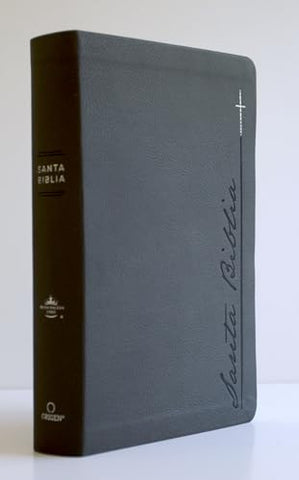 Image of Biblia RVR 1960 Letra Gigante Gris Símil Piel