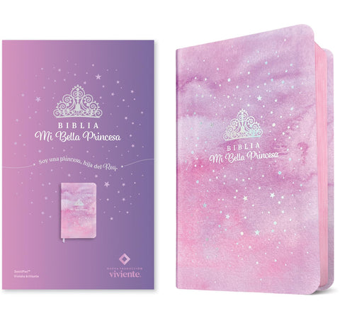 Image of Biblia NTV Mi Bella Princesa Símil Piel Violeta Brillante