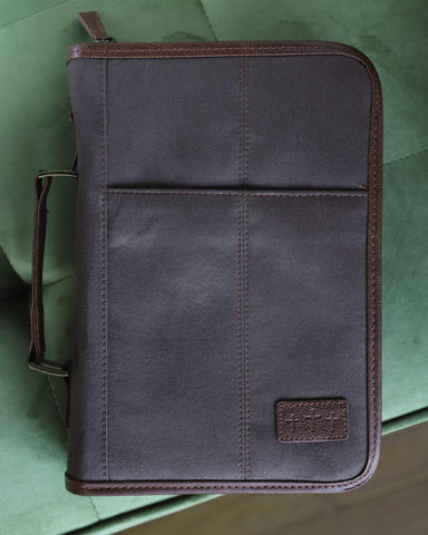 Image of FORRO PARA BIBLIA HOMBRES AVIADOR SUEDE XL