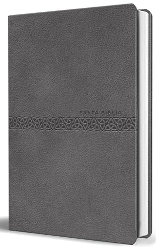 Image of Biblia RVR 1960 Letra Grande Tamaño Manual Símil Piel Gris Edición Económica