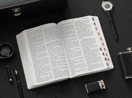 Image of Biblia RVR 1960 Tamaño Manual Letra Grande Colección Supreme Negro León Cruces Símil Piel