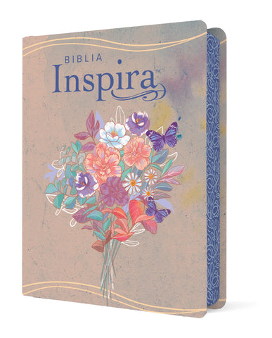 Image of Biblia NTV Inspira con Filament Símil Piel Acuarela Rosa