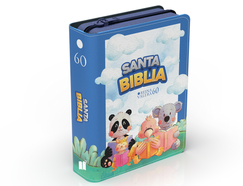 Image of Biblia RVR 1960 Bolsillo para Niños Muñecos Vinilo con Cierre