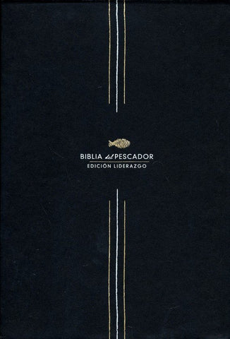 Image of Biblia RVR 1960 del Pescador Edición Liderazgo Negro Piel Fabricada