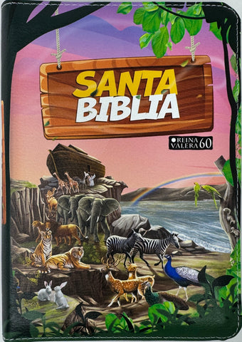 Image of Biblia RVR 1960 Compacta para Niños Vinilo con Cierre