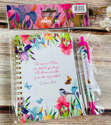 Image of PACK LIBRETA ANILLAS CON BOLIGRAFO. TU ERES MI DIOS