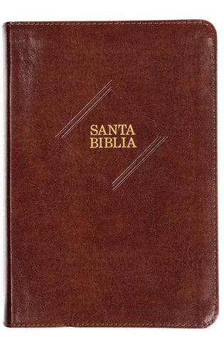 Image of Biblia RVR 1960 Letra Gigante Café Símil Piel