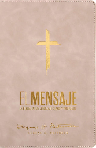 Image of Biblia El Mensaje Rosa Suave Símil Piel