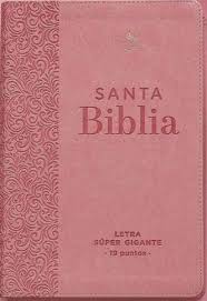 Image of Biblia RVR 1960 Letra Súper GiganteTapa dura Rosa Manual