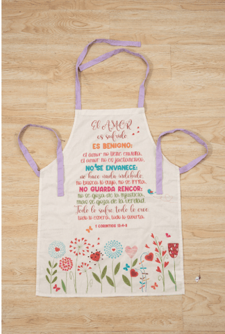 Image of Delantal Mandil de Algodón: El Amor
