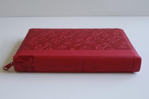 Image of Biblia RVR 1960 Letra Gigante Tamaño Manual Símil Piel Rosada Cierre Índice