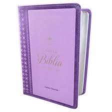 Image of Biblia RVR 1960 Letra Grande Tamaño Manual Neoclassic Lila Símil Piel