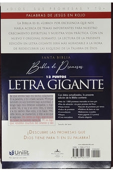 Image of Biblia RVR 1960 de Promesas Letra Gigante Marrón Líneas Símil Piel con Cierre