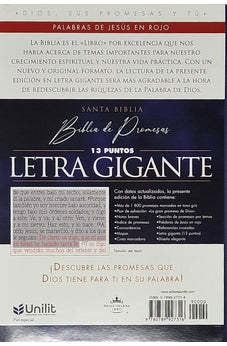 Biblia RVR 1960 de Promesas Letra Gigante Azul Triángulos Símil Piel