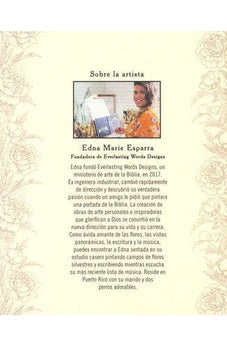 Image of Biblia RVR 1960 Artística Tela Floral Canto con Diseño