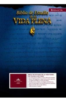 Image of Biblia RVR 1960 de Estudio Vida Plena Piel Negro con Índice