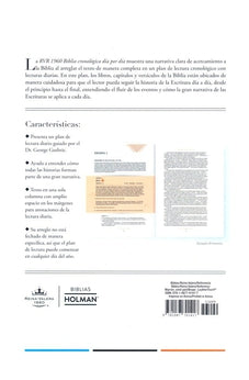 Image of Biblia RVR 1960 Cronologica Día por Día Marrón Símil Piel