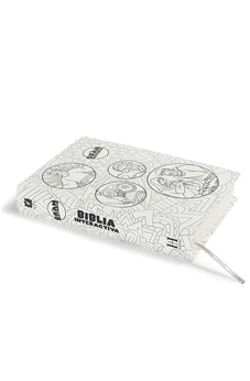 Image of Biblia NTV la Gran Historia Interactiva Blanco con Tela para Colorear