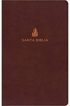 Image of Biblia RVR 1960 Ultrafina Marrón Piel Fabricada con Índice