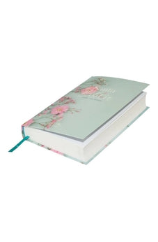Image of Biblia RVR 1960 Letra Grande 12.5 puntos Tamaño Manual Tapa Flex Flores Turquesas