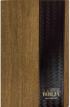 Image of Biblia RVR 1960 Letra Grande Tamaño Manual Marrón Madera