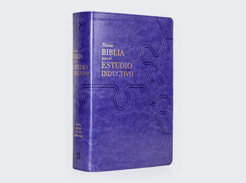 Image of Biblia NBLA para el Estudio Inductivo Piel  Interior a dos Colores Morado Comfort Print