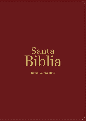 Biblia RVR 1960 Bolsillo Símil Piel Borgoña