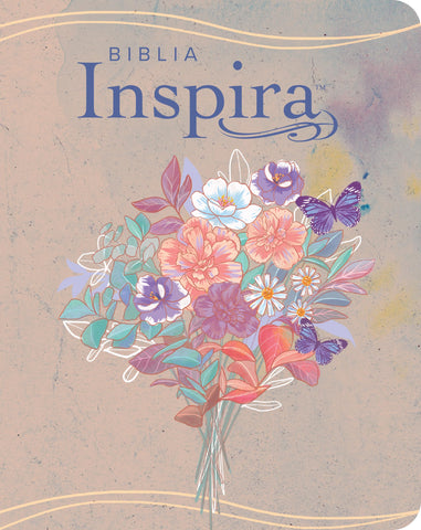 Image of Biblia NTV Inspira con Filament Símil Piel Acuarela Rosa