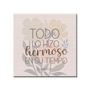 Cuadro Canva: (11.80x11.80) Todo lo Hizo Hermoso