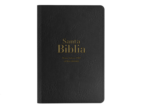 Image of Biblia RVR 1960 Letra Grande Tamaño Manual Símil Piel Negro