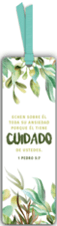 Marcador de Libro con Ribbon: Echen Sobre Él Toda Su Ansiedad