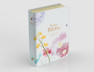 Biblia RVR 1960 Compacta Letra Grande 11 puntos Símil Piel Azul Claro