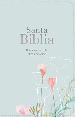 Image of Biblia RVR 1960 Letra Grande Tamaño Manual Símil Piel Menta Fresca