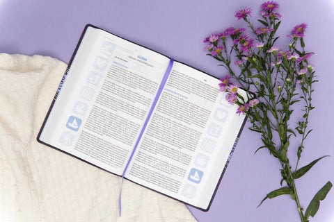 Image of BIBLIA RVR 1960 DEL PESCADOR MUJER VIRTUOSA FLORAL SIMIL PIEL