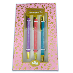Pack 3 Bolígrafos de Lujo Mujer de Dios